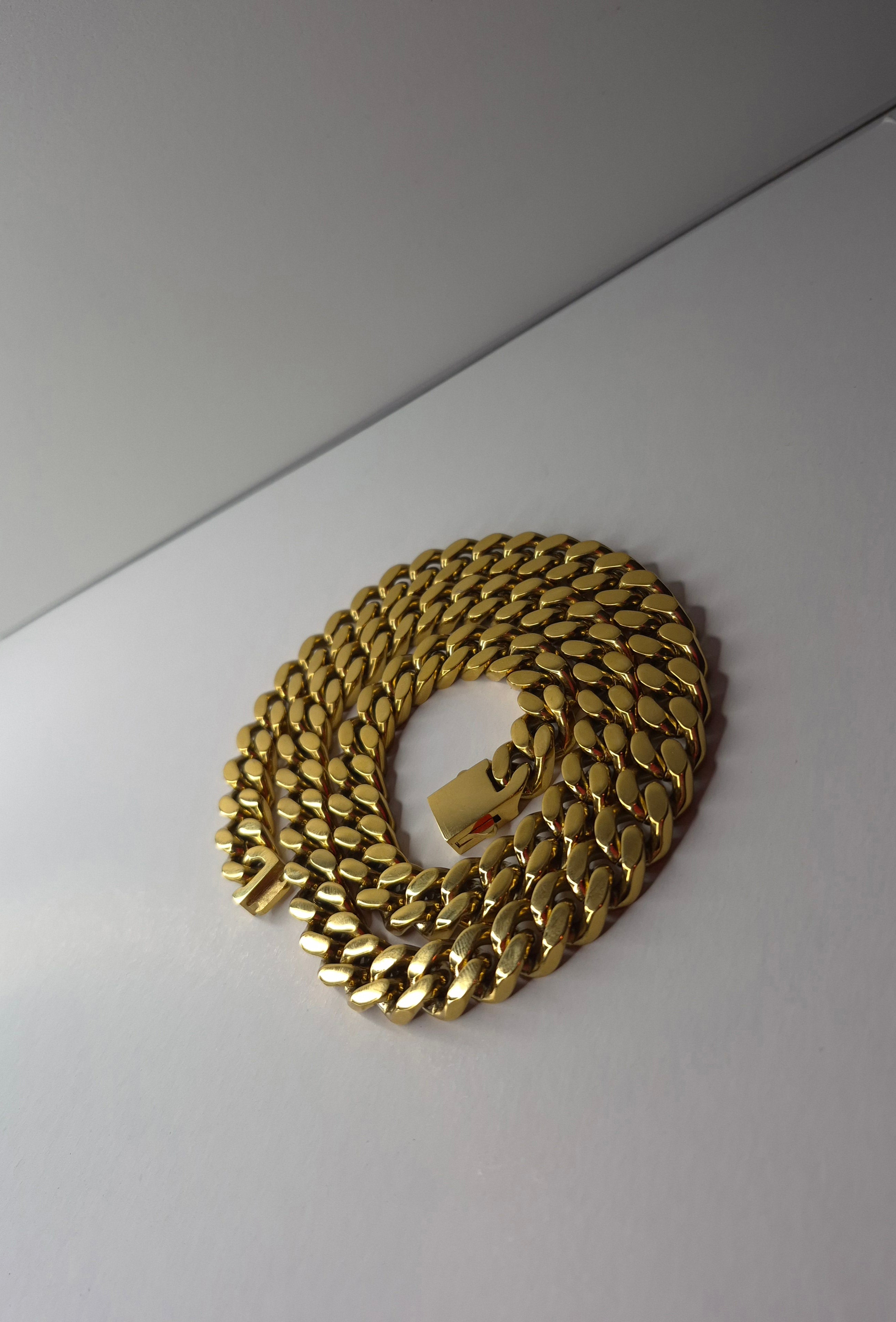 Regal Chain – Lant Placat cu Aur 18K Marime Medie Premium | Goldenera