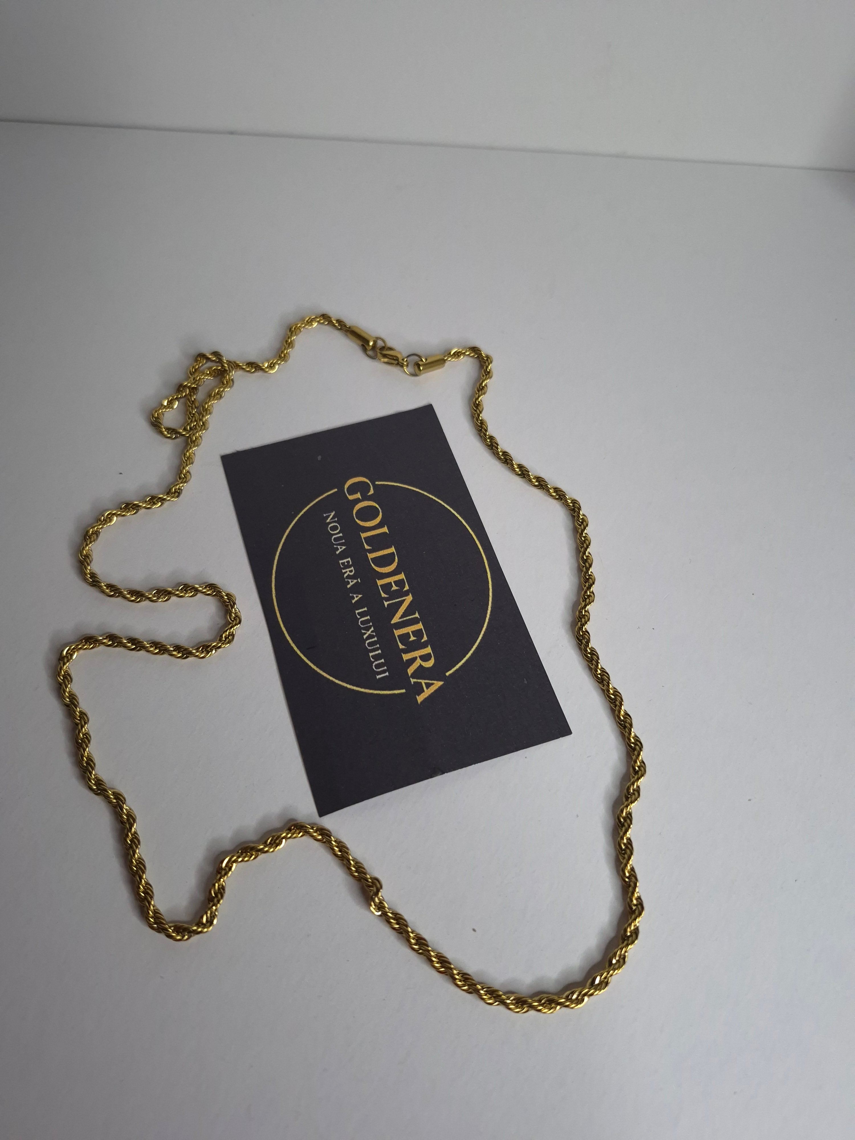 Royal Weave – Colier împletit de lux placat cu aur 18K