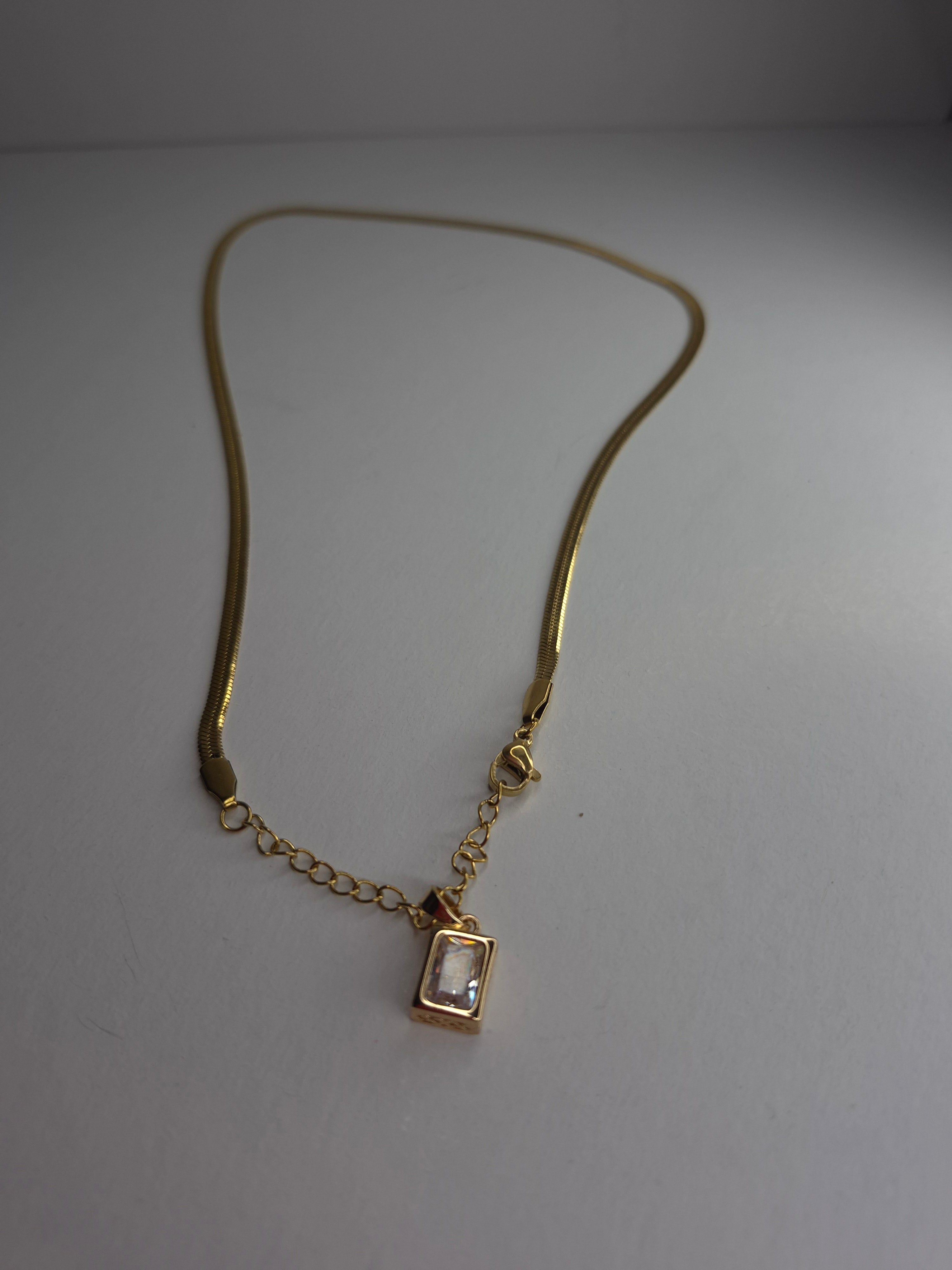 Colier cu Pandantiv Placat cu Aur 18K