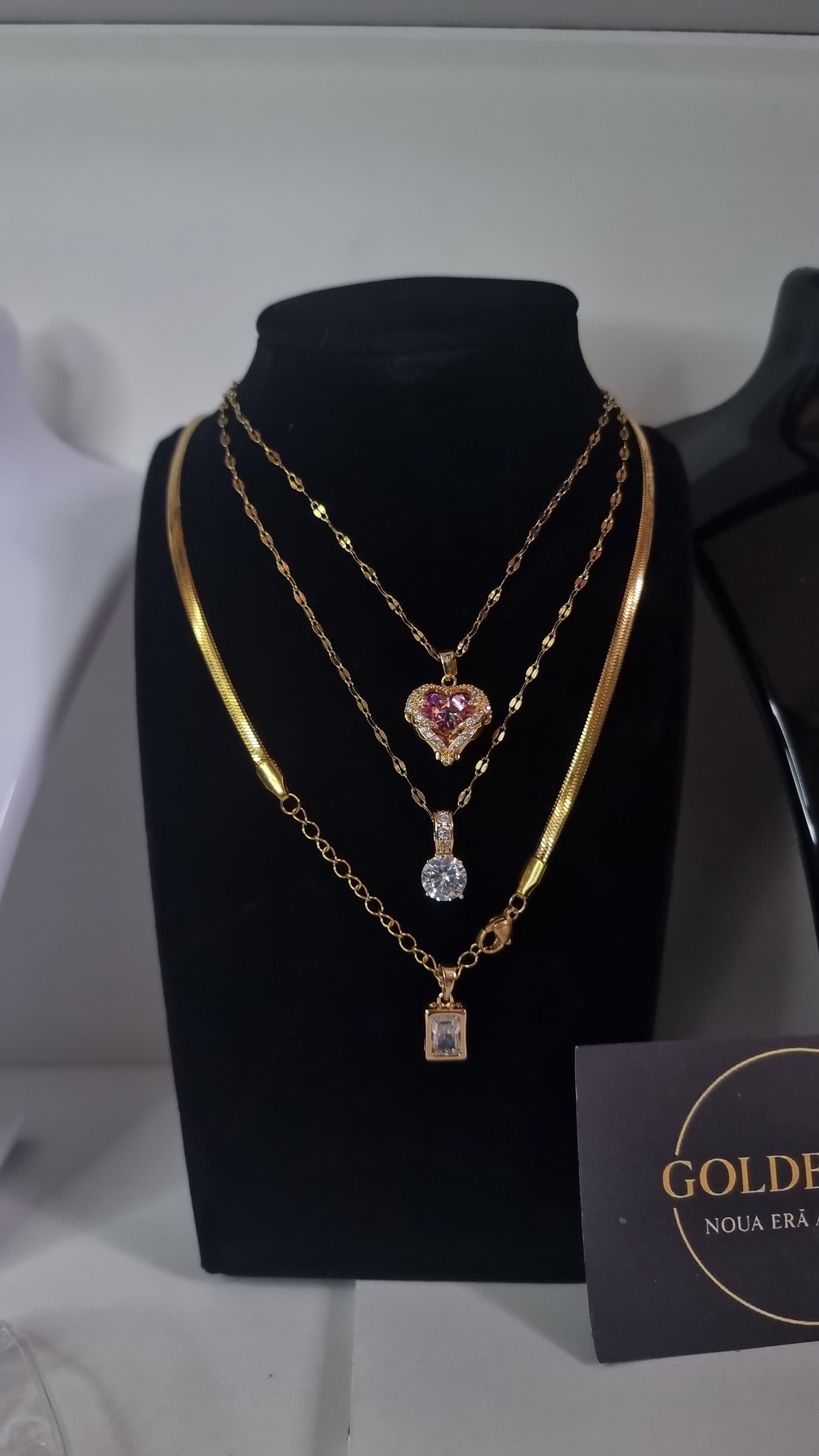 Colier cu Pandantiv Placat cu Aur 18K