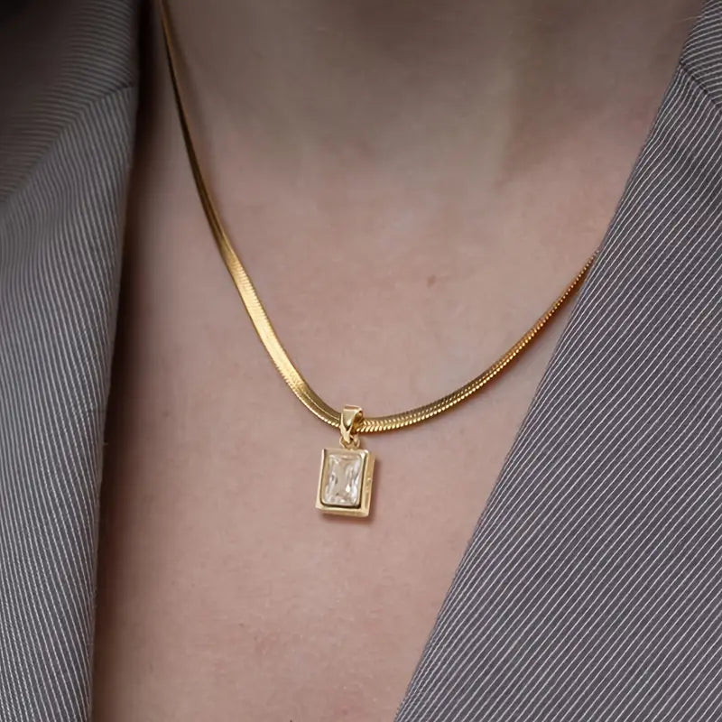 Colier cu Pandantiv Placat cu Aur 18K