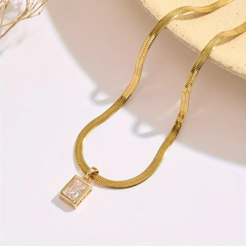 Colier cu Pandantiv Placat cu Aur 18K