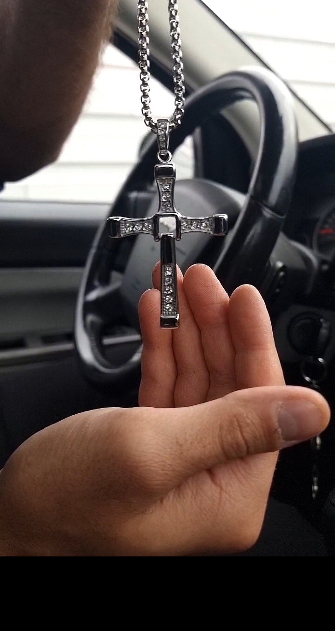 Crucea Dominus Steel – Colier Masculin Premium Inspirație Street-Luxury