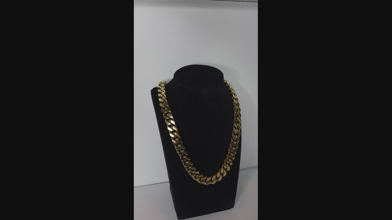 Regal Chain – Lant Placat cu Aur 18K Marime Medie Premium | Goldenera